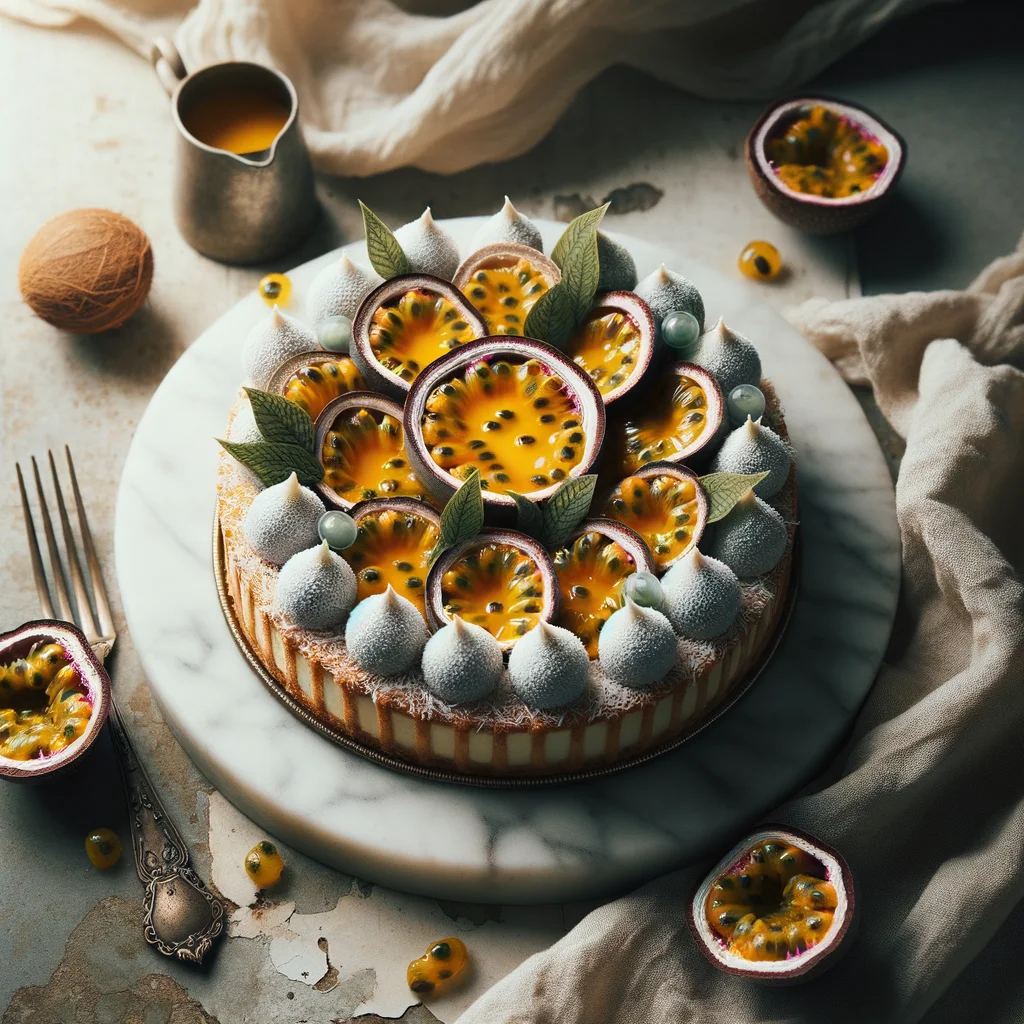 Passion Fruit and Coconut Entremets