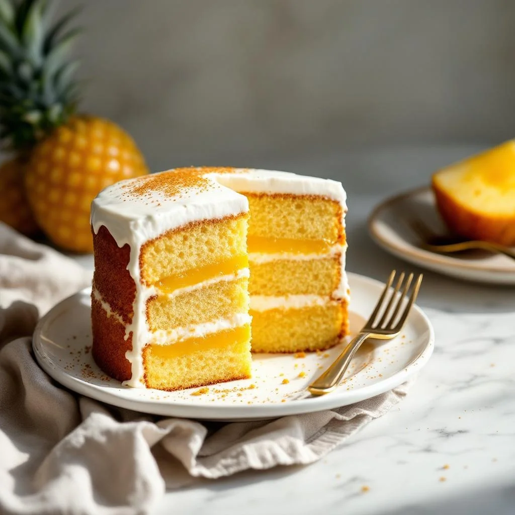 Pineapple and Szechuan Pepper Layer Cake
