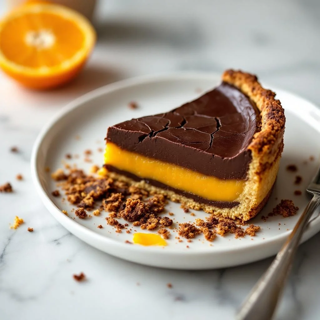 Seville Orange and Dark Chocolate Tart