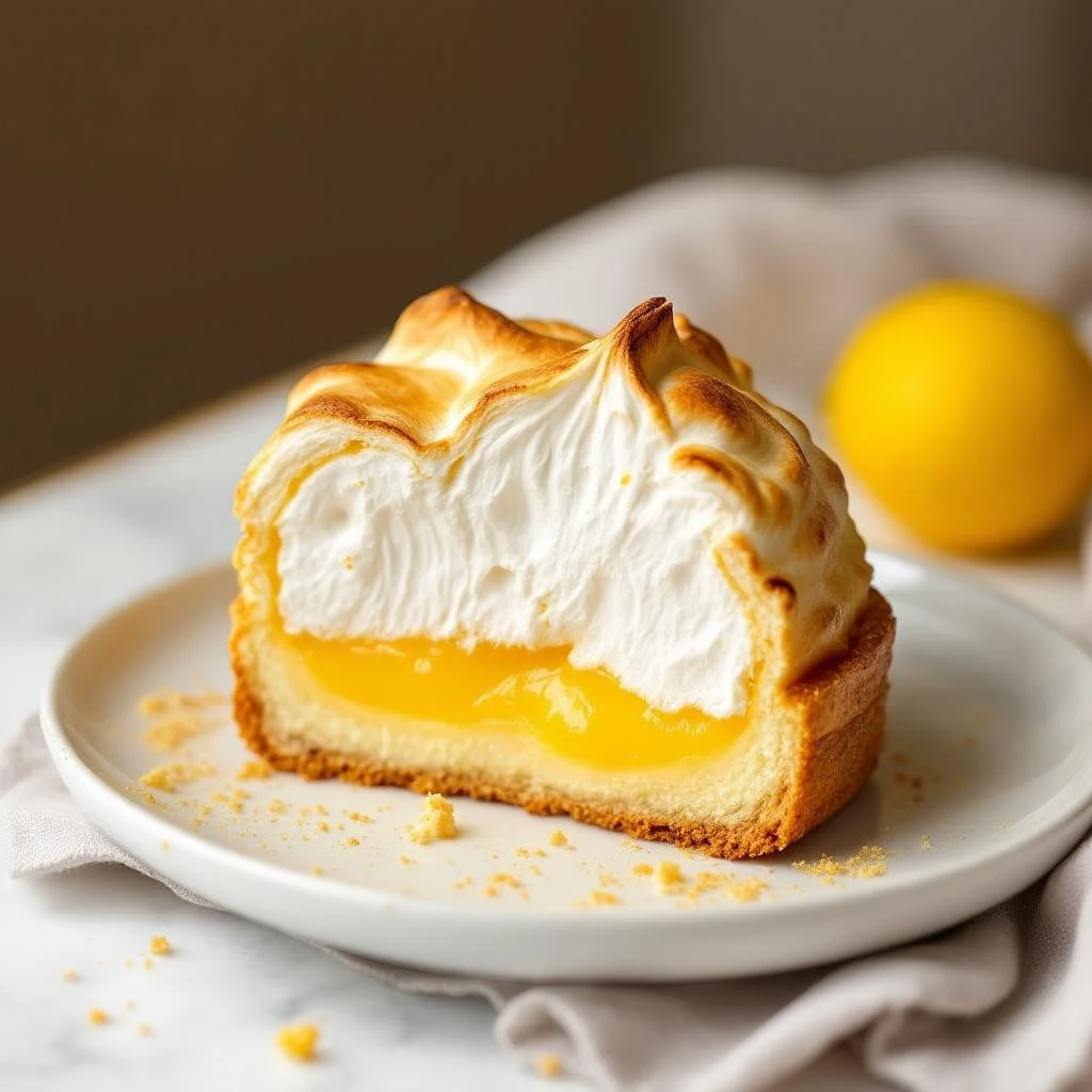 Lemon Curd and Meringue Choux Craquelin