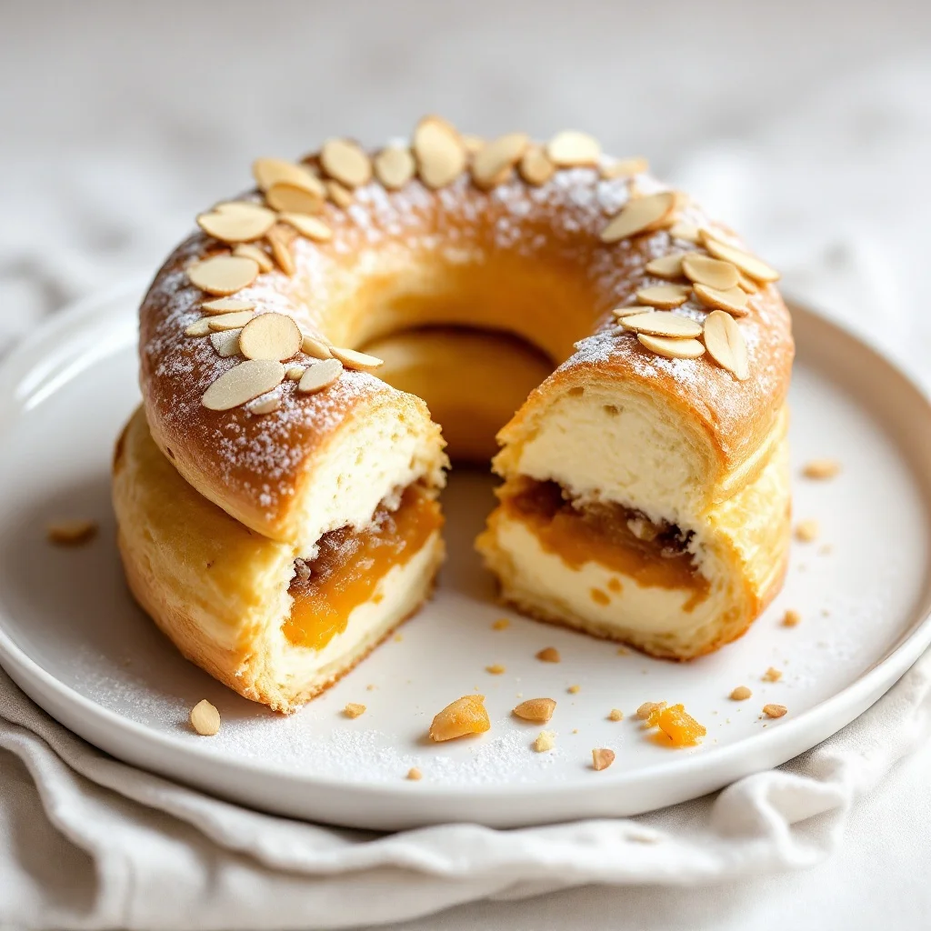 Apricot and Cardamom Paris-Brest